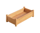 Green Fingers Garden Bed 65x33x16cm Wooden Planter Box Raised Container Growing