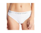 Calvin Klein Women's Body Cotton High Leg Tanga - White