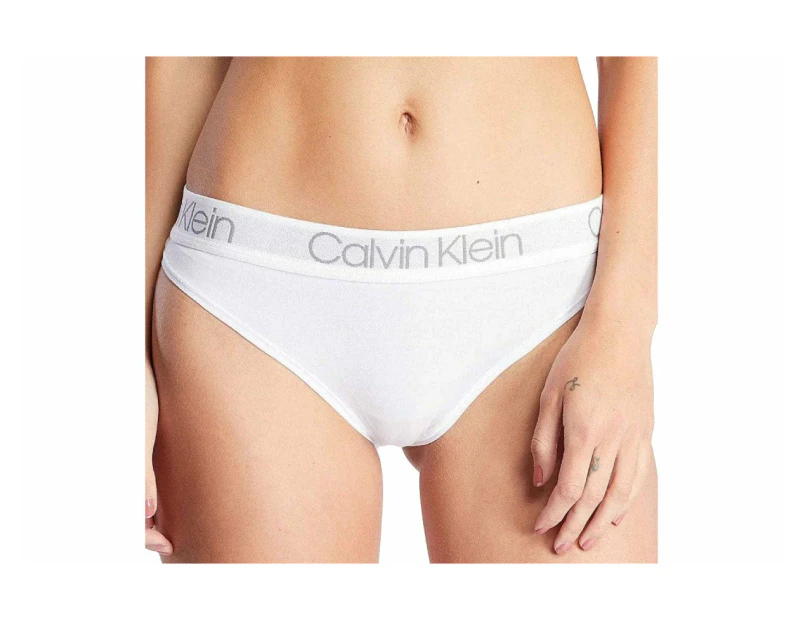 Calvin Klein Women's Body Cotton High Leg Tanga - White