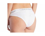 Calvin Klein Women's Body Cotton High Leg Tanga - White