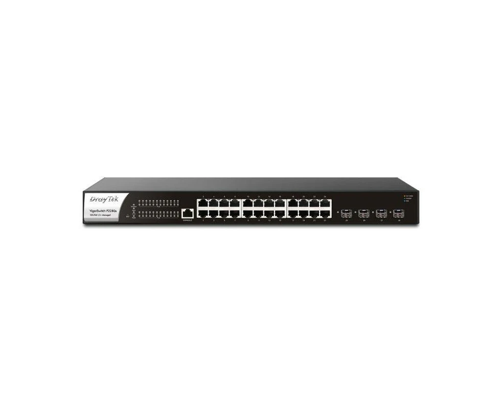 VigorSwitch P2280x 28-Port L2+ Managed 10G PoE Switch