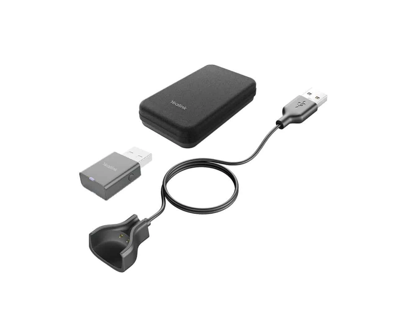 Yealink PAK-WH63/67- Portable Accessory Kit for WH63/67, Carry Case, Charging Cable, WDD60 DECT Dongle