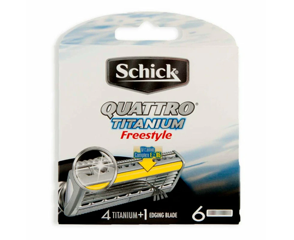 Schick Quattro Freestyle Blades 6 Pack