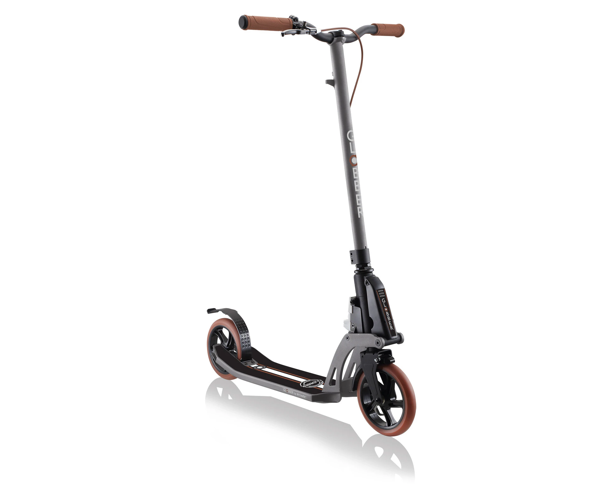 Globber ONE K 180 Deluxe Scooter w Handbrake - Titanium