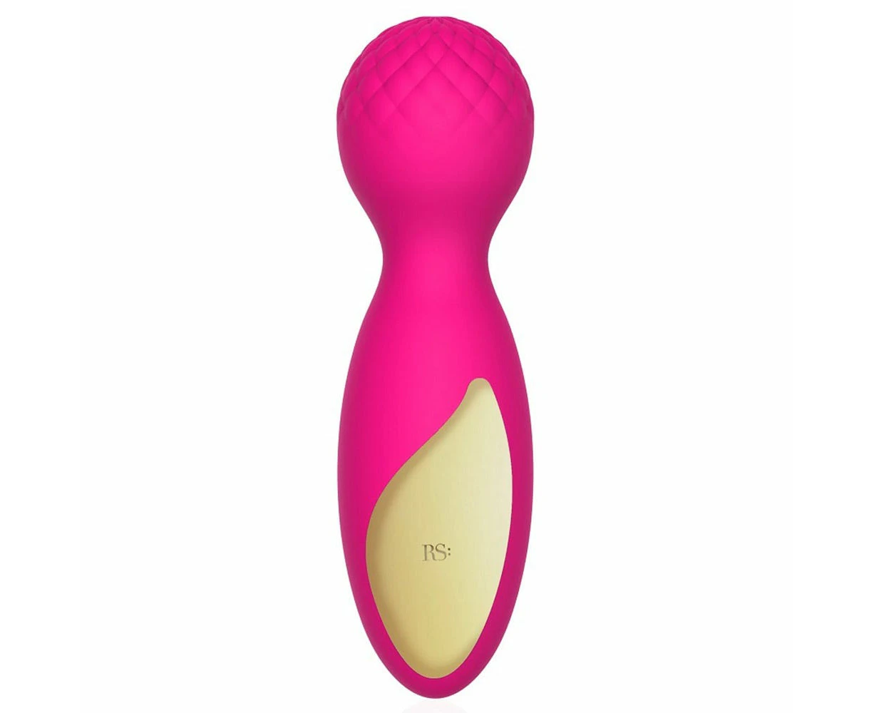 Rianne S Lovely Leopard Mini Wand Rechargeable Vibrator - Pink