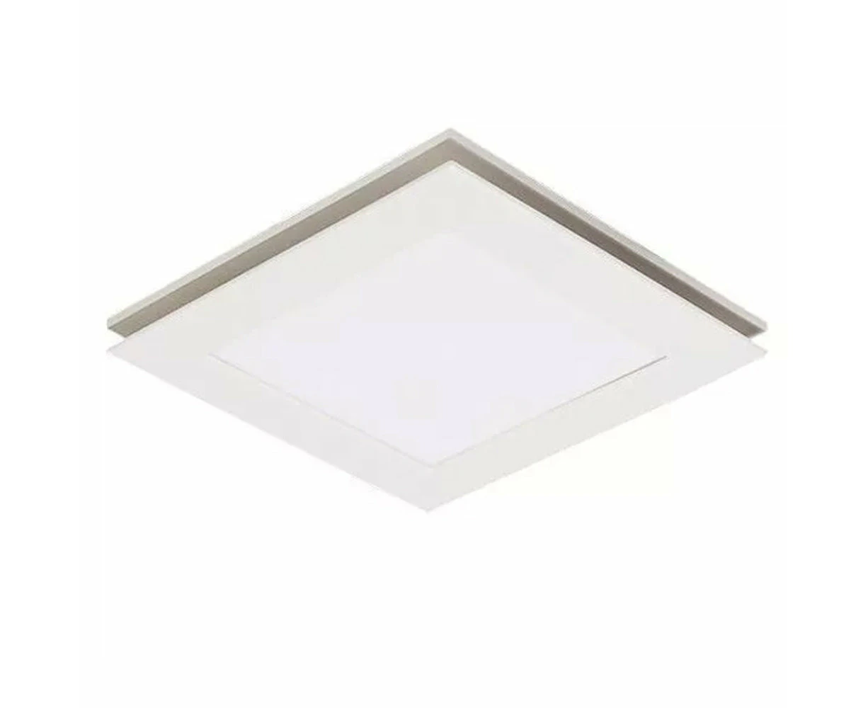 290m3/hr or 390m3/hr Flow Exhaust Fan Series in White (Round/Square) - Square, No Light