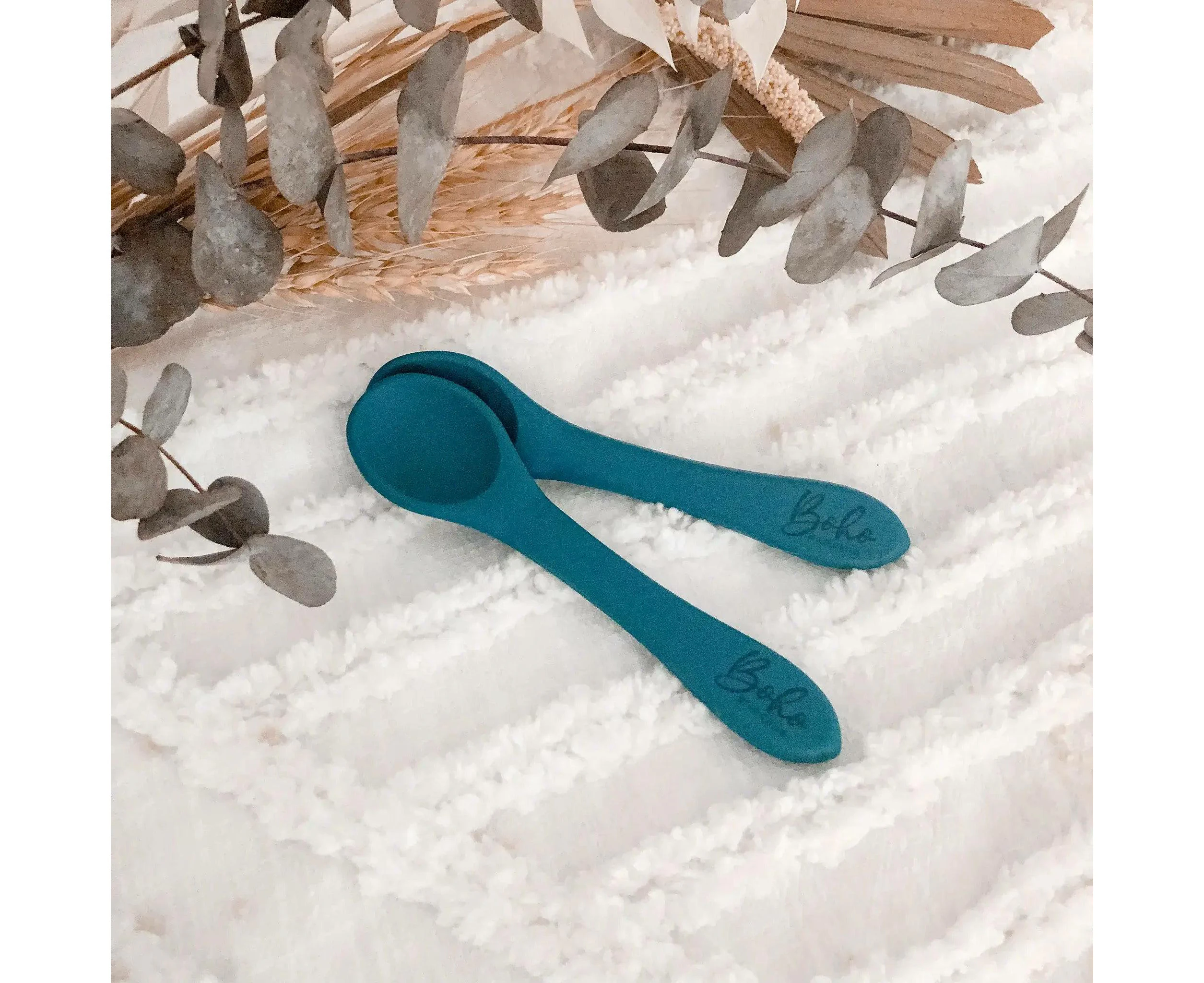 Soft Silicone Baby & Toddler Spoon - Teal