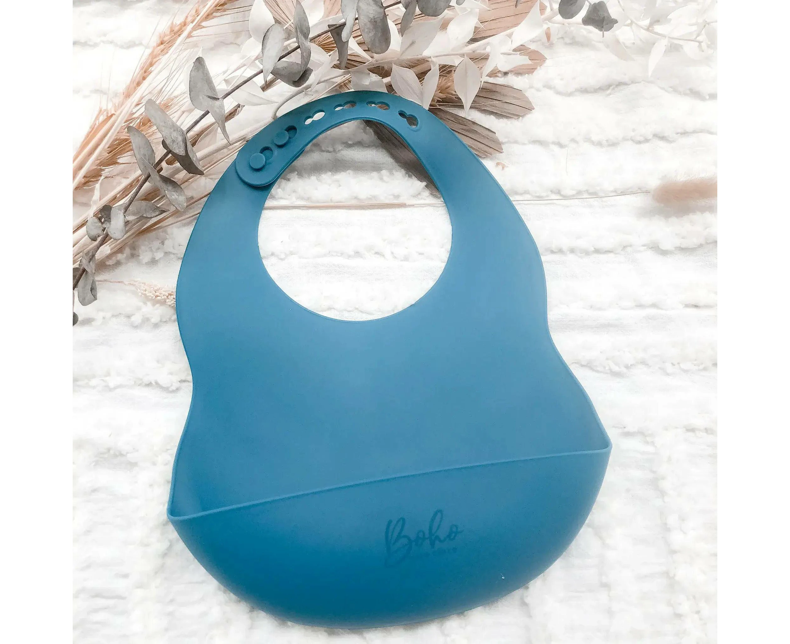 Silicone Scoop Bibs - Teal