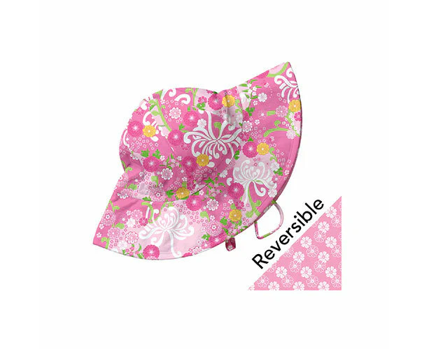 Green Sprouts | Sun Protection Brim Hat - Mix & Match Reversible - Light Pink Mum's Garden