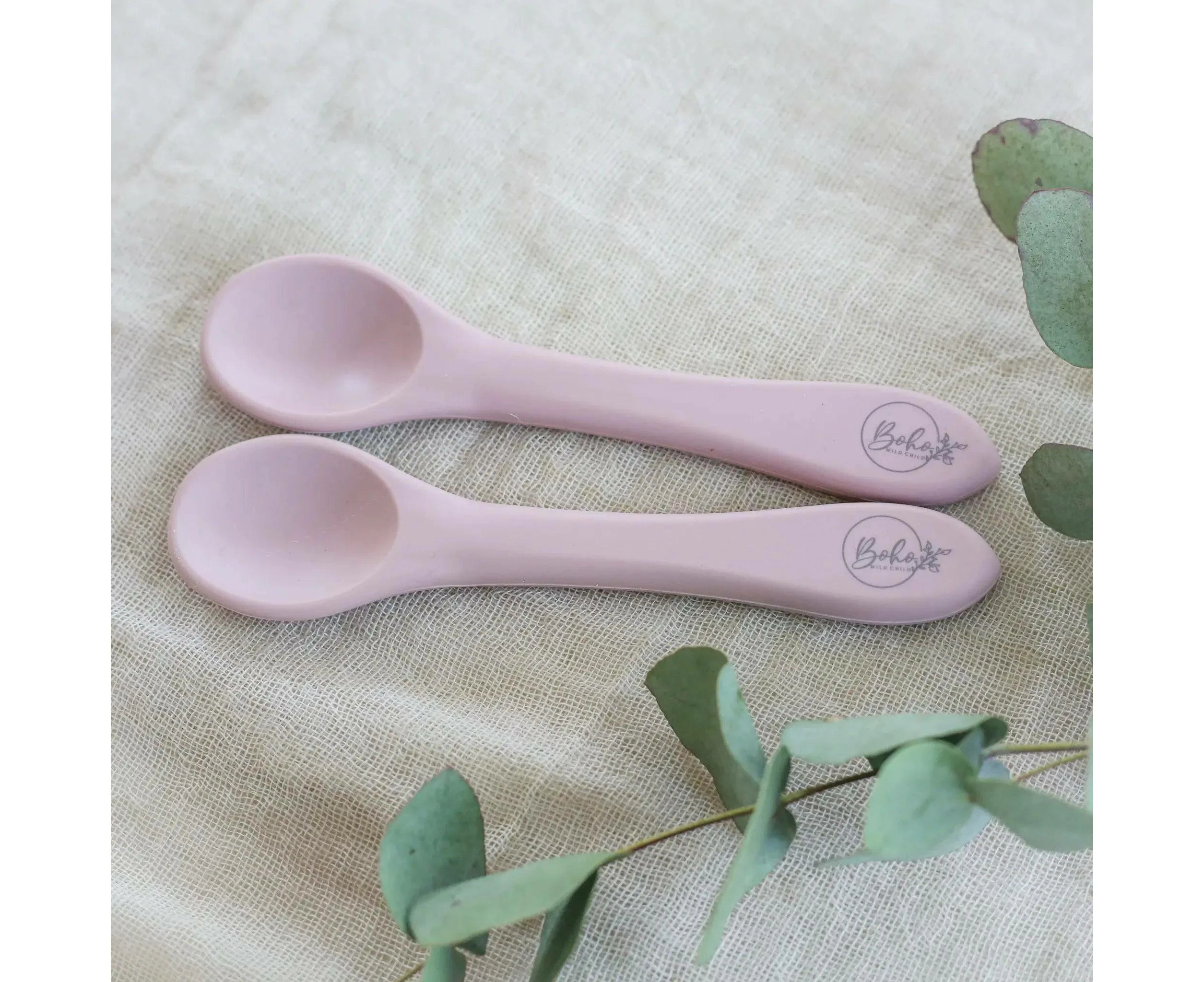 Soft Silicone Baby & Toddler Spoon - Blush