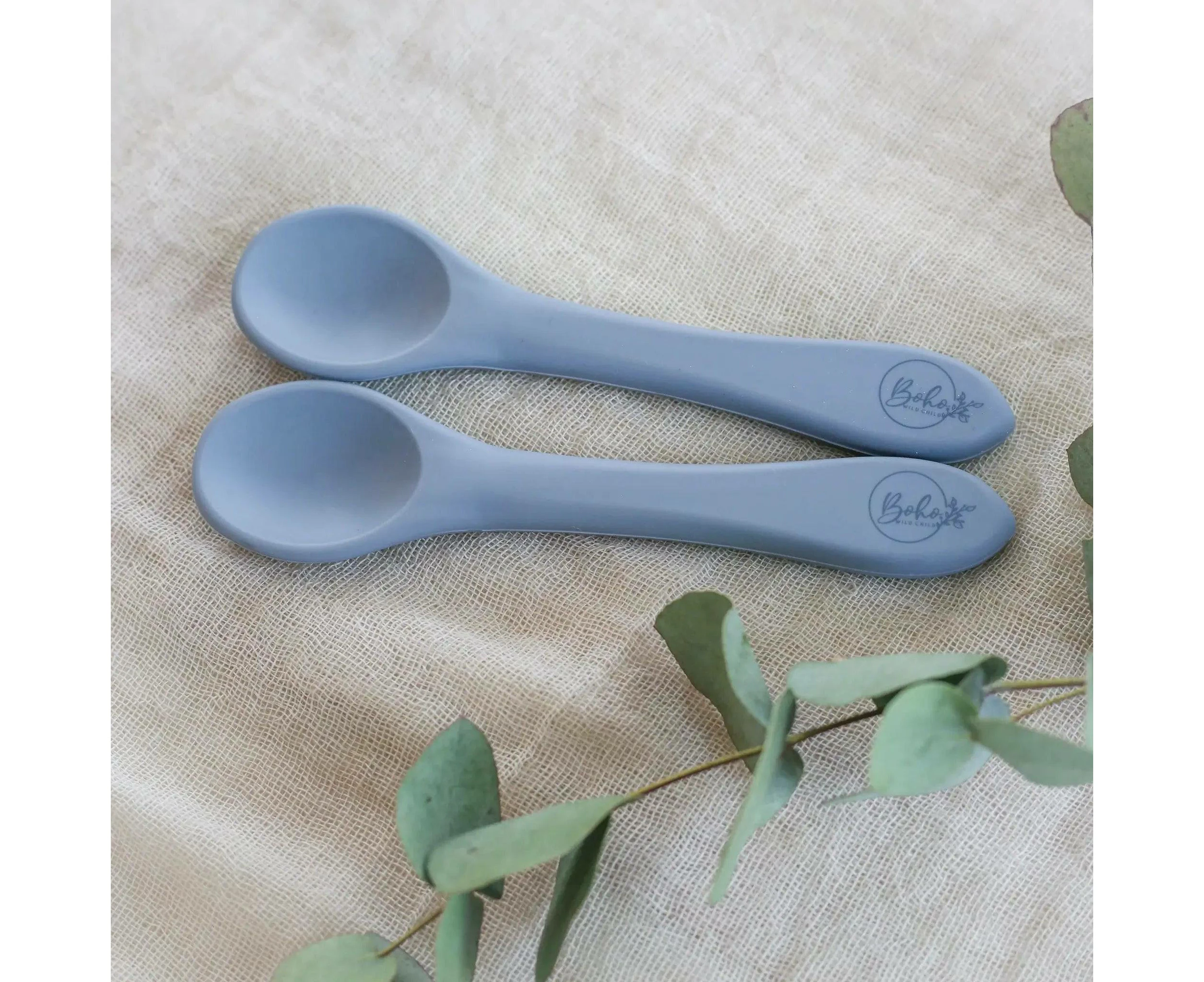 Soft Silicone Baby & Toddler Spoon - Pebble