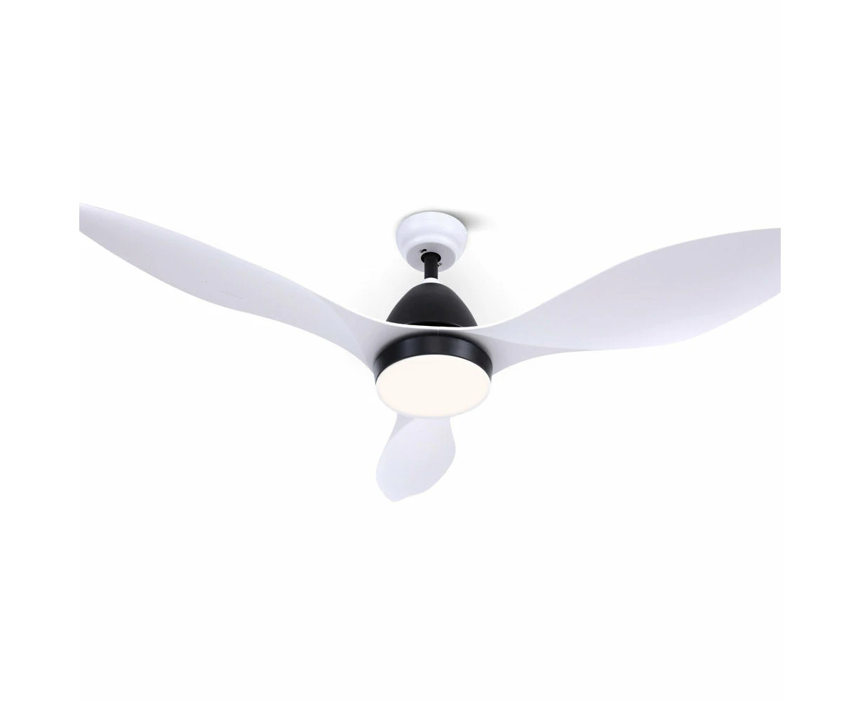 48" 3 Blade Remote LED Ceiling Fan - White