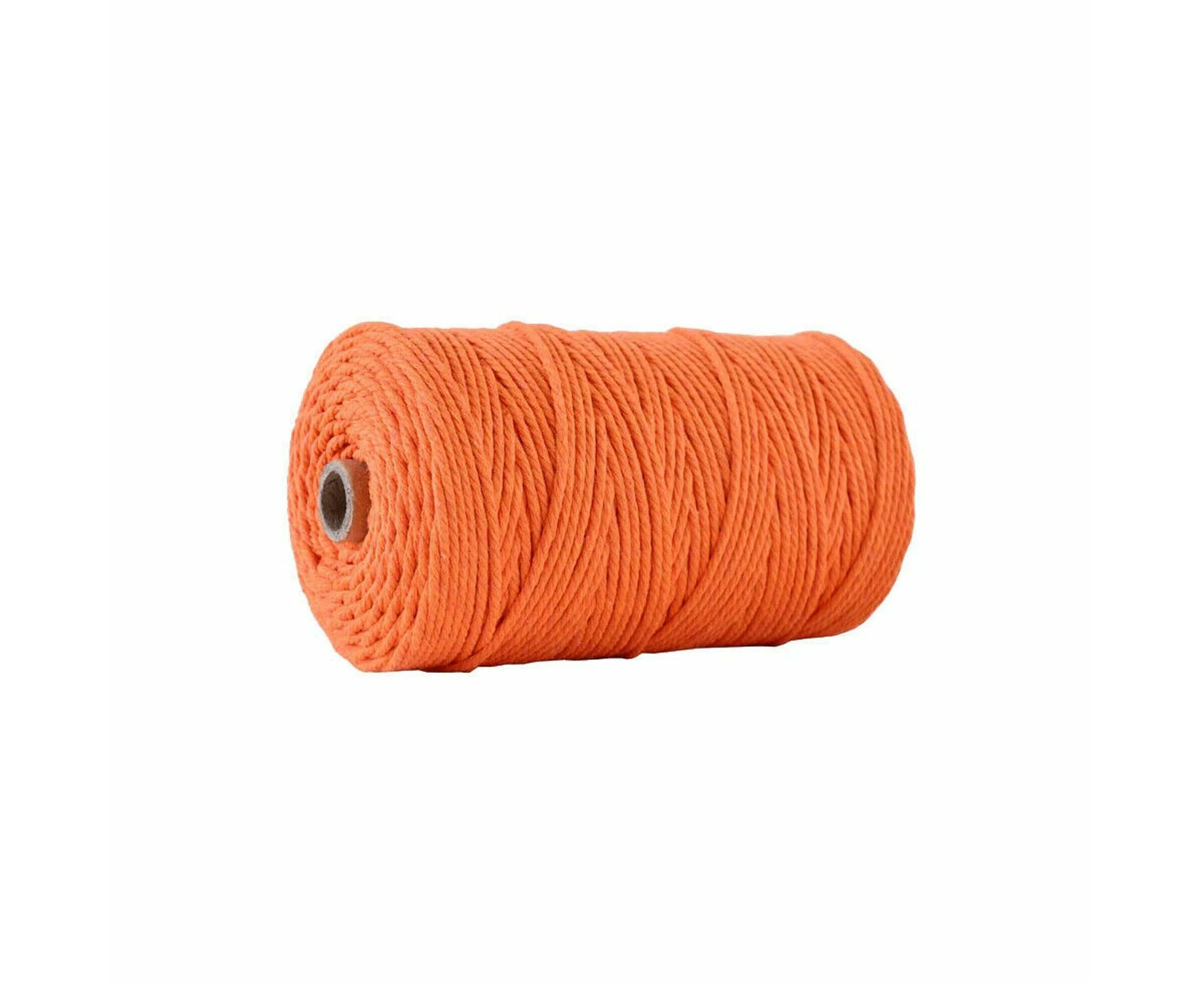 Multipurpose Natural Cotton Artisan Weaving Cord Wire - Orange-3mm/200m