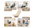 Single Floor Sofa Bed Couch Chair Folding Chaise Lounge Recliner Lounger Seat Bedroom Furniture Adjustable Modern Comfortable