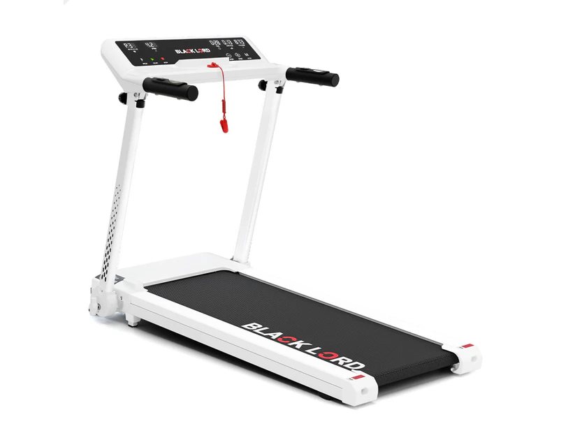 BLACK LORD Treadmill Electric Exercise Running Machine Foldable Home Gym Fitness White