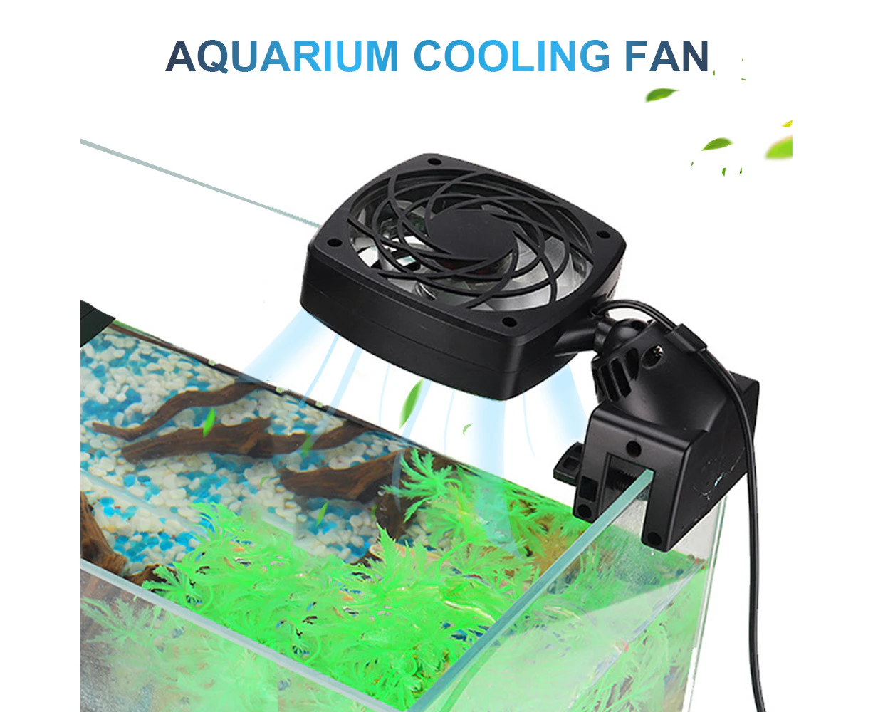 Aquarium Fan Aquarium Chillers Cooling Fan System for Salt Fresh Water Aquarium Fish Tank Temperature Control Cooling