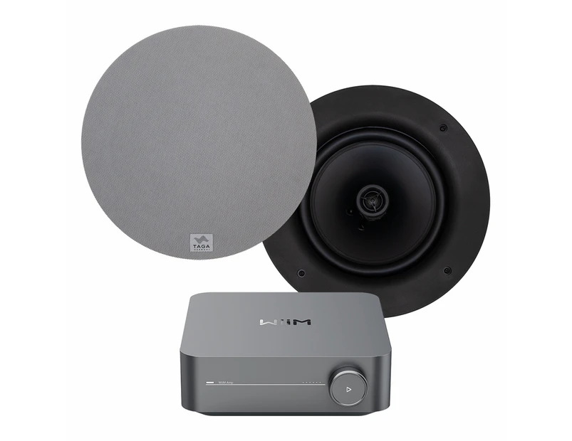 WiiM Retail Background Music System Streaming Amplifier In-Ceiling Speakers