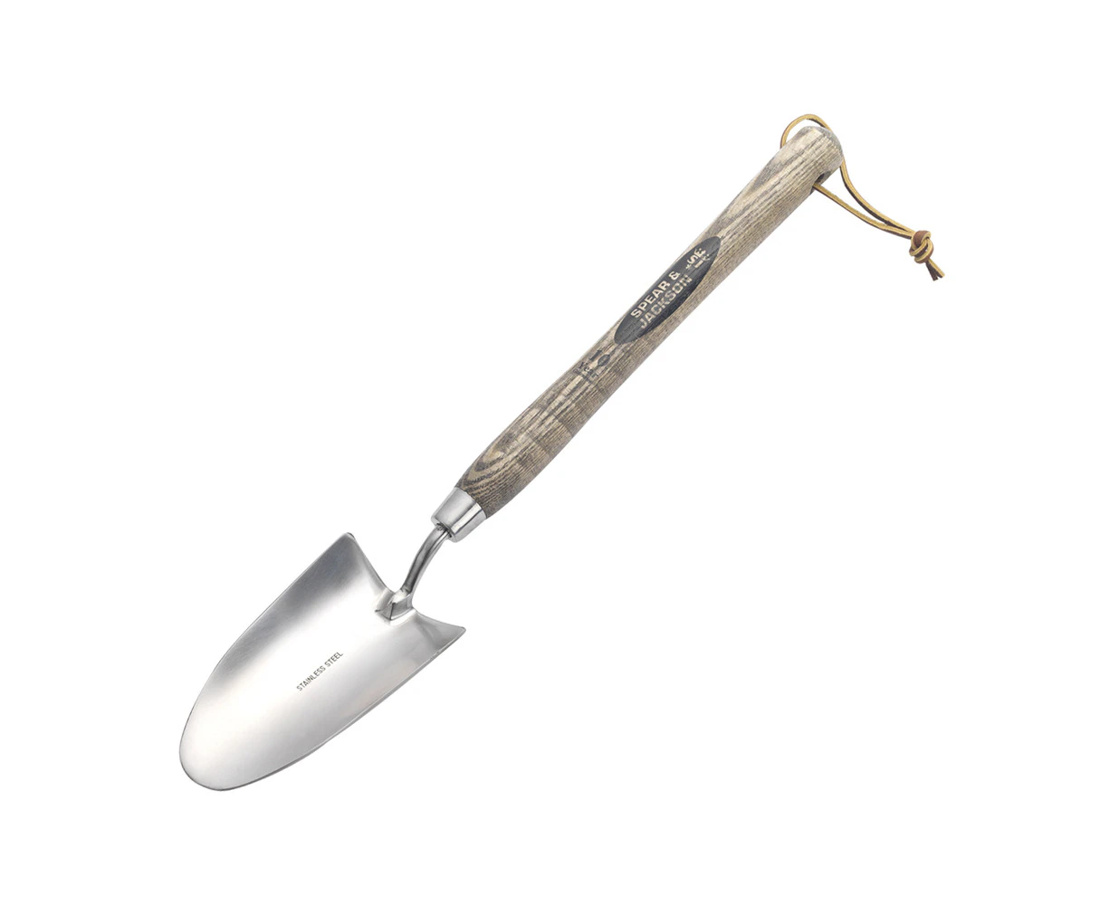 Spear & Jackson Traditional Stainless Steel Hand Trowel w/ Long Handle 28cm