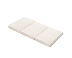 Bedra Foldable Mattress Sherpa Fleece Double Folding Foam Sofa Bed