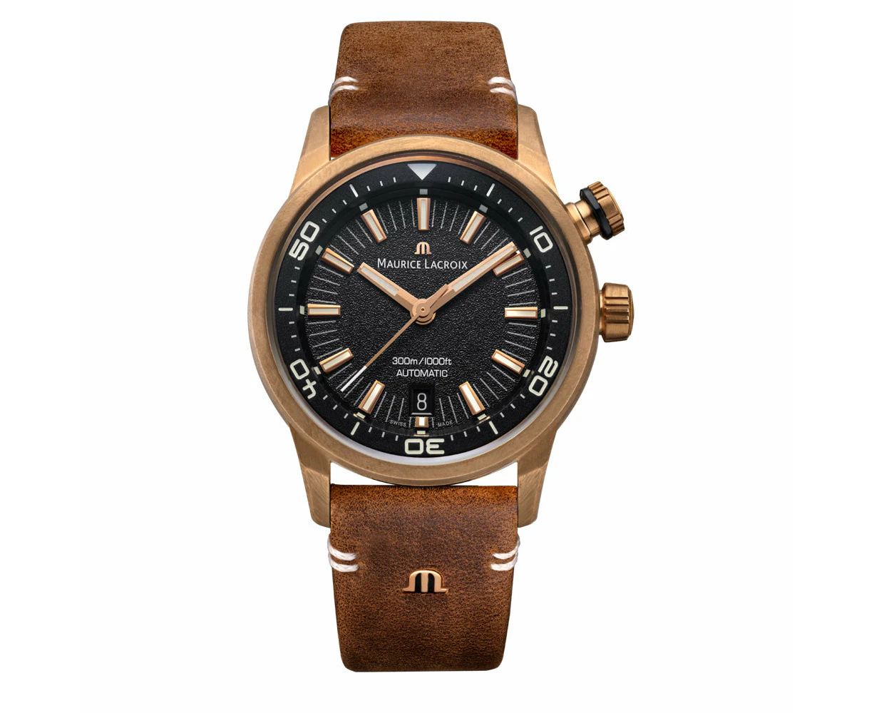 Maurice Lacroix PONTOS S Diver 42mm Limited Edition Brown Leather Watch