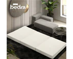 Bedra Foldable Mattress Sherpa Fleece Double Folding Foam Sofa Bed