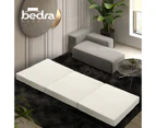 Bedra Folding Mattress Foam Single Sherpa Fleece Foldable Camping Bed