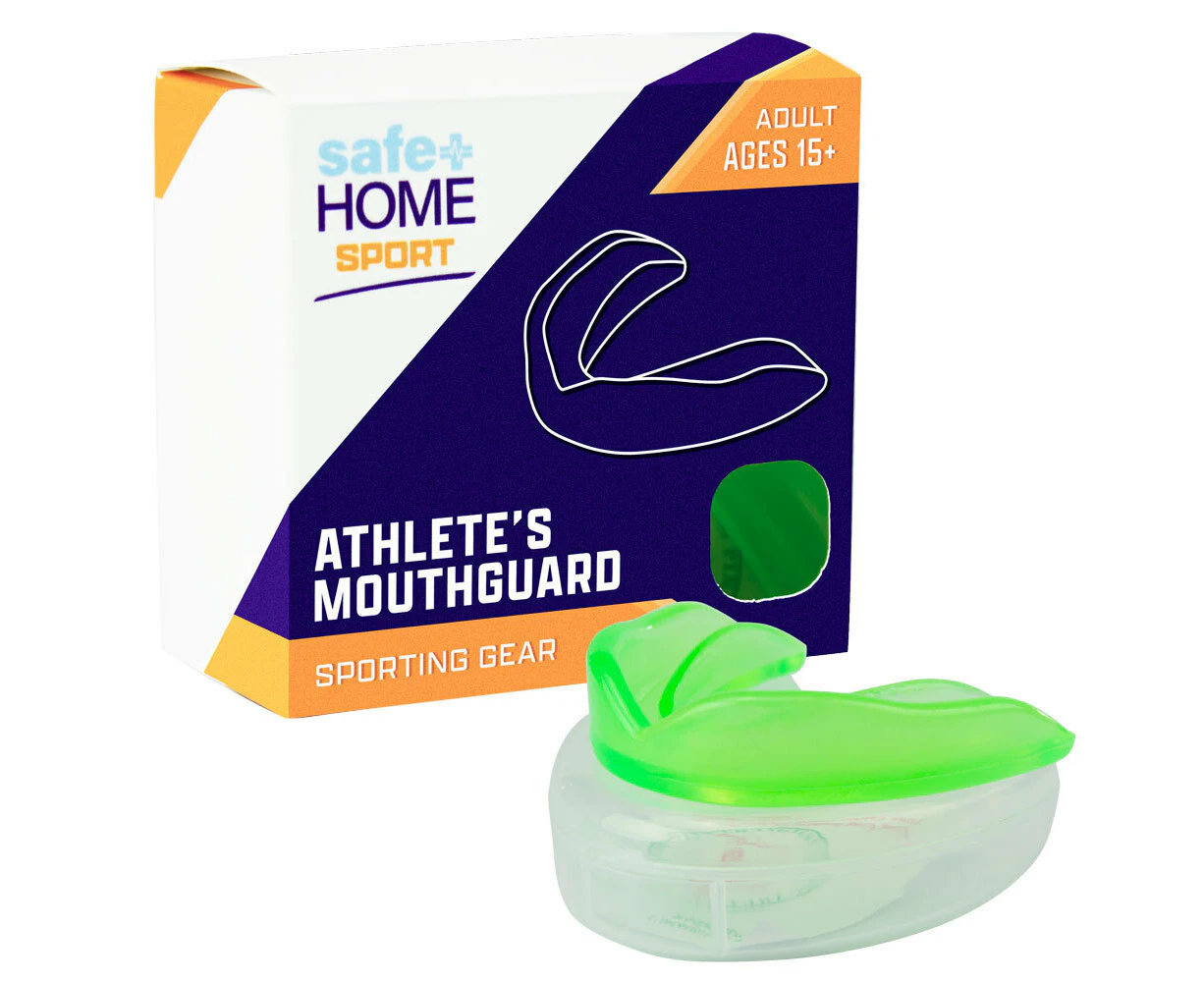 Safe Home Care Sport Adult Athletes Mouthguard Ages 15+ (Colours are Random)