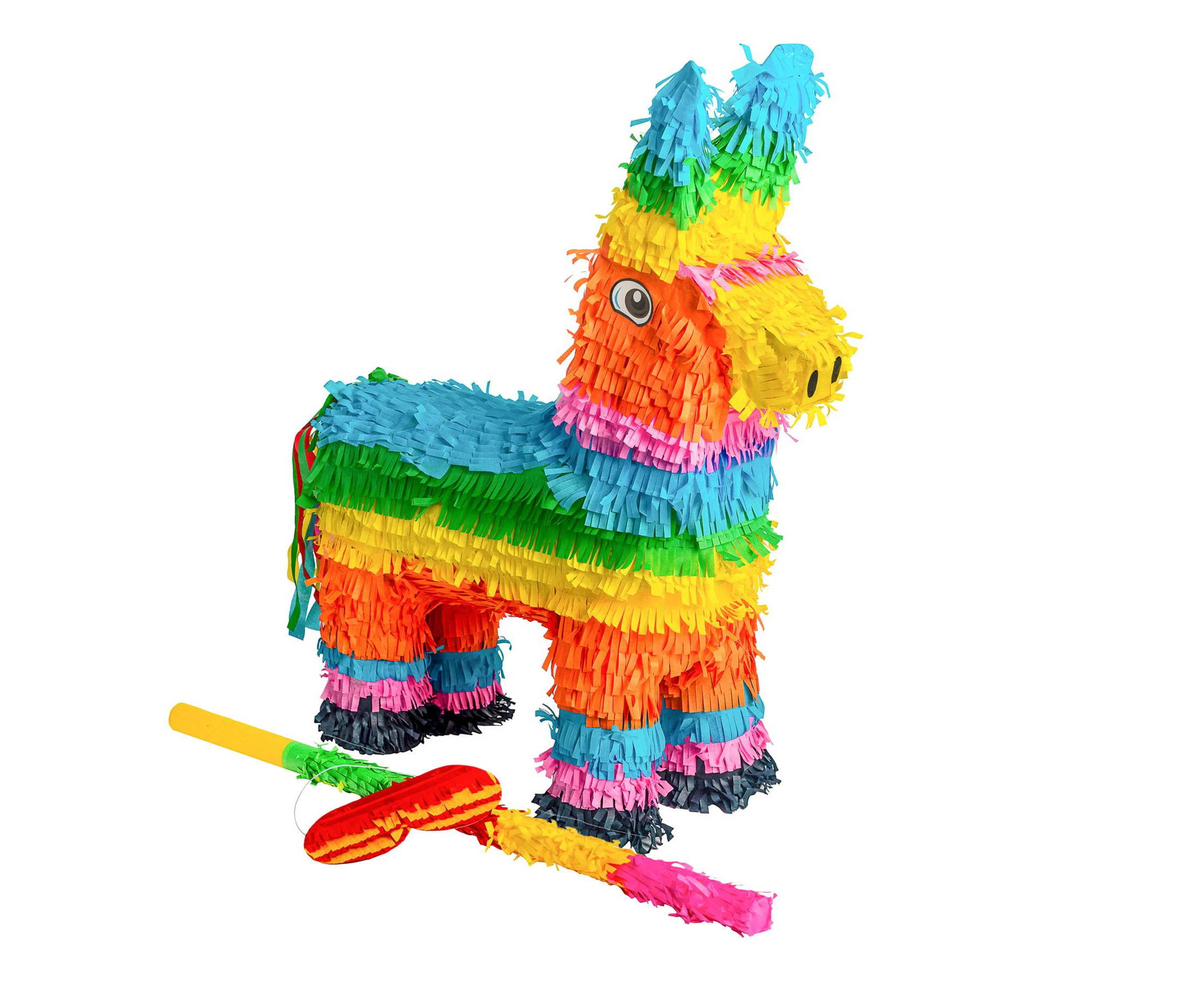 Fax Potato Donkey Pinata with Stick & Blindfold