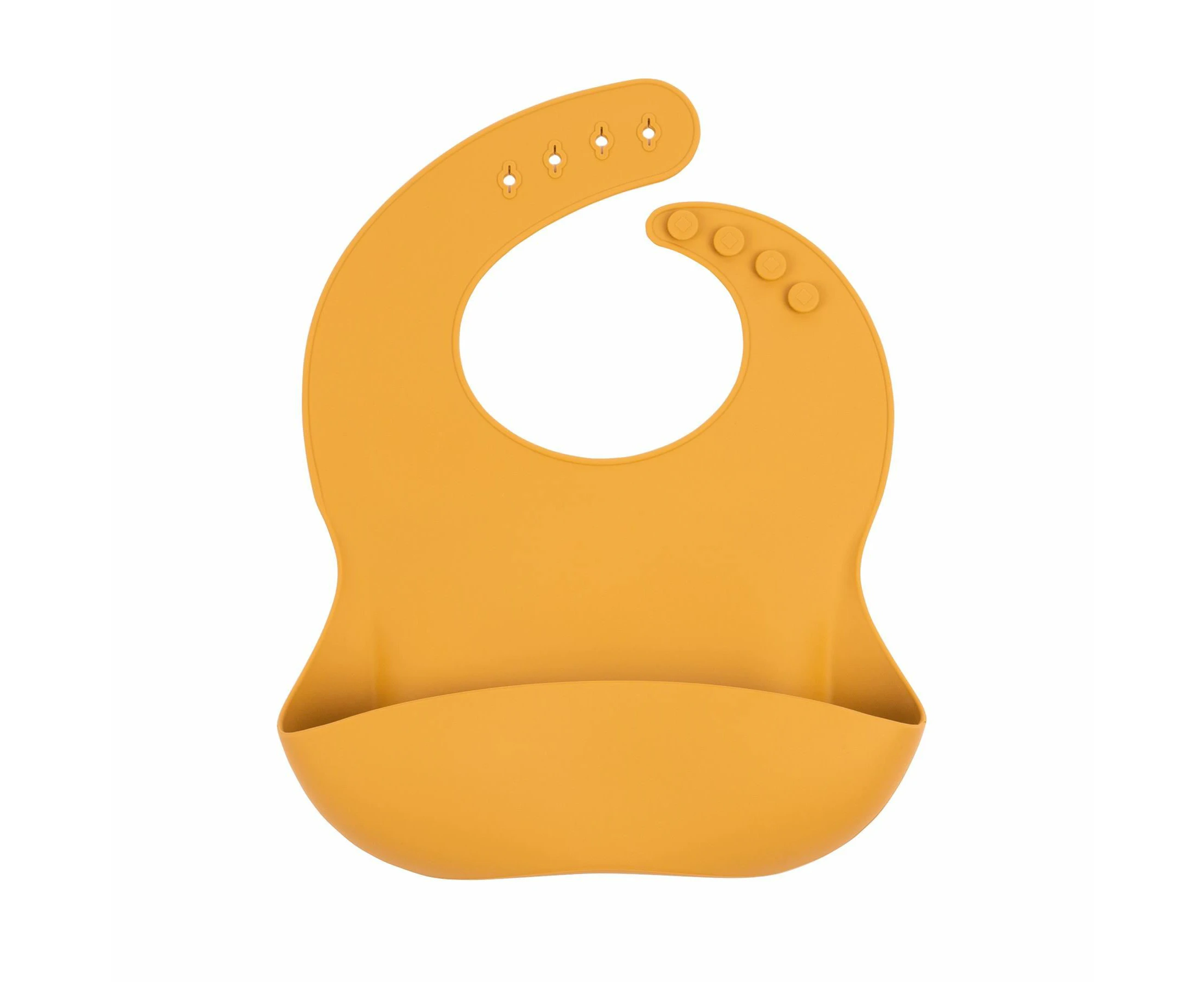 Tiny Dining Baby Silicone Weaning Bib - Ochre