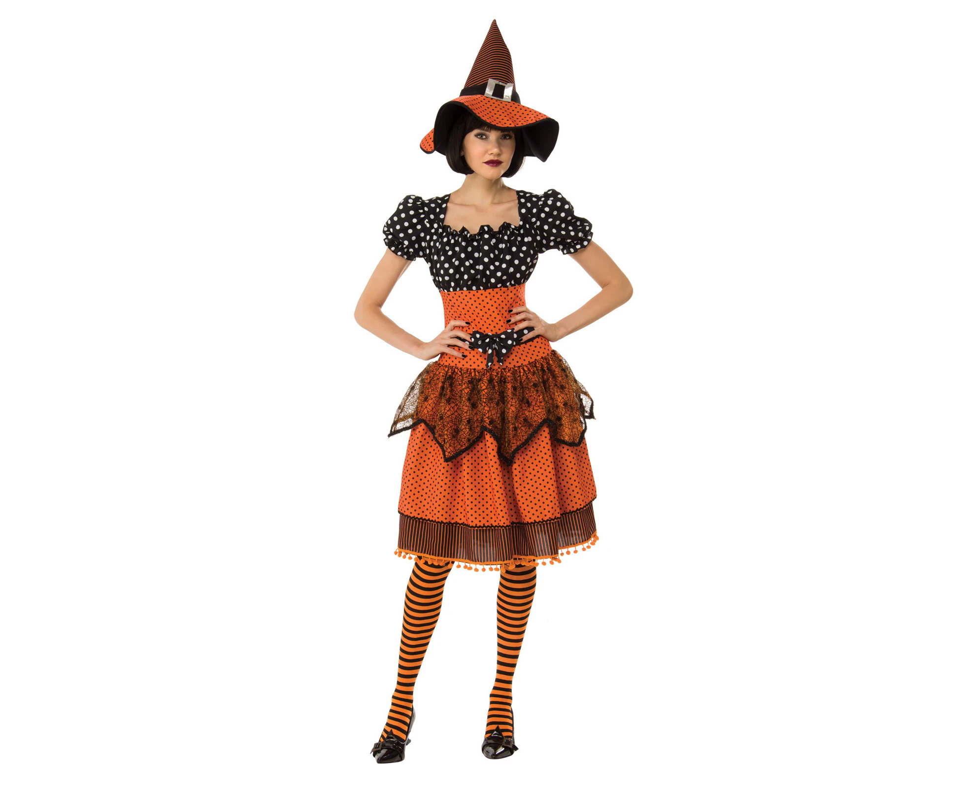 Polka Dot Witch Adult Costume - Large