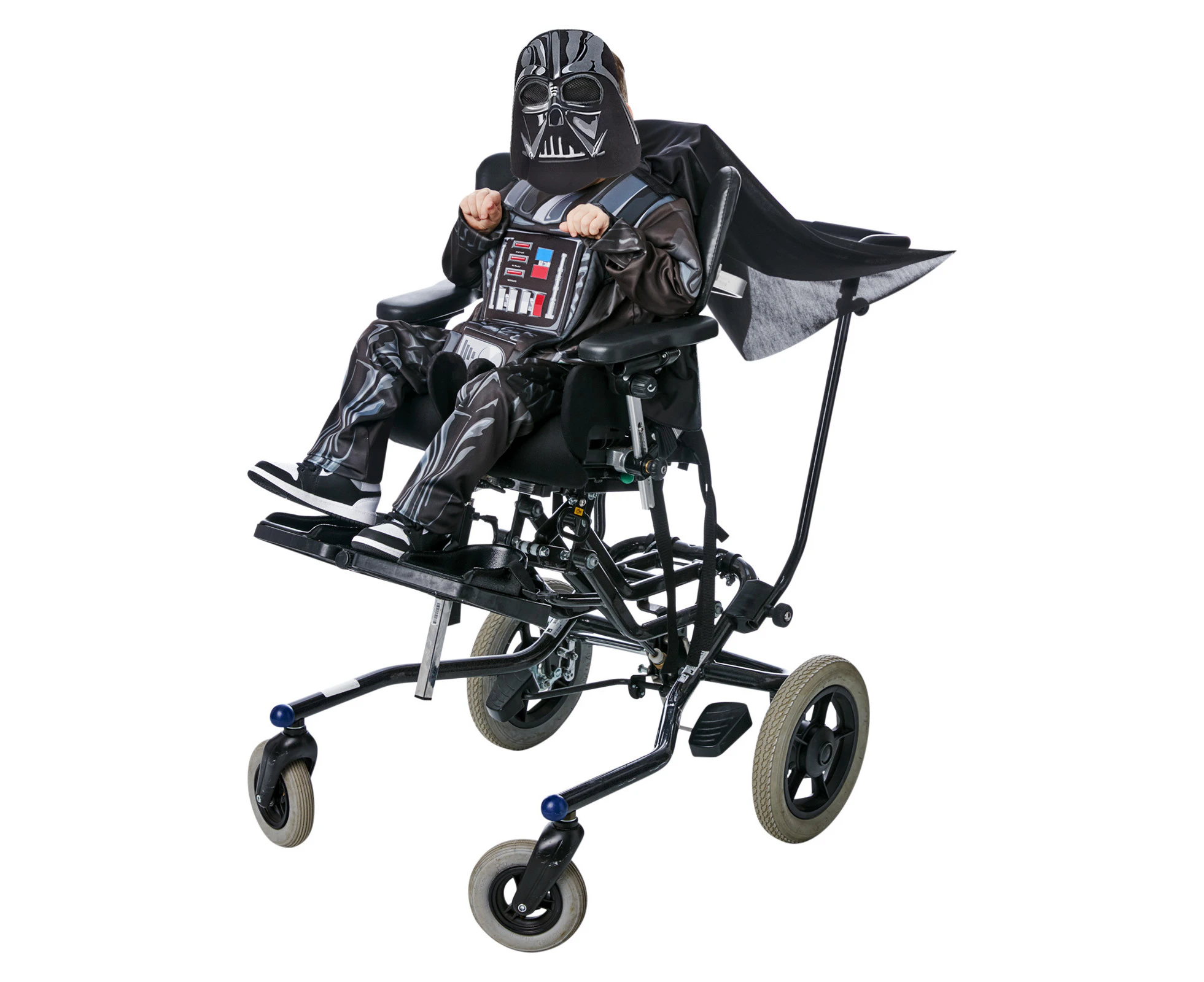 Star Wars Darth Vader Adaptive Boys Dress Up Halloween Costume Outfit - Black