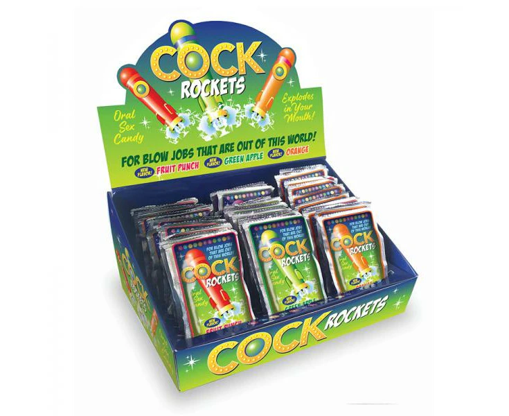 Cock Rockets Assorted Flavor Display