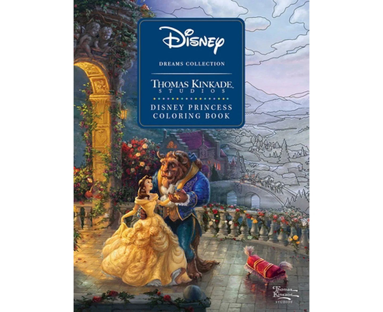 Disney Dreams Collection Thomas Kinkade Studios Disney Princess Coloring Book