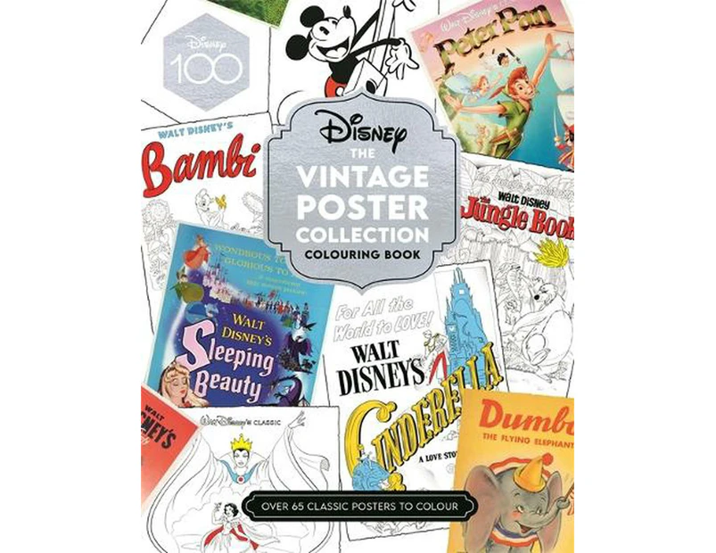 Disney The Vintage Poster Collection Colouring Book