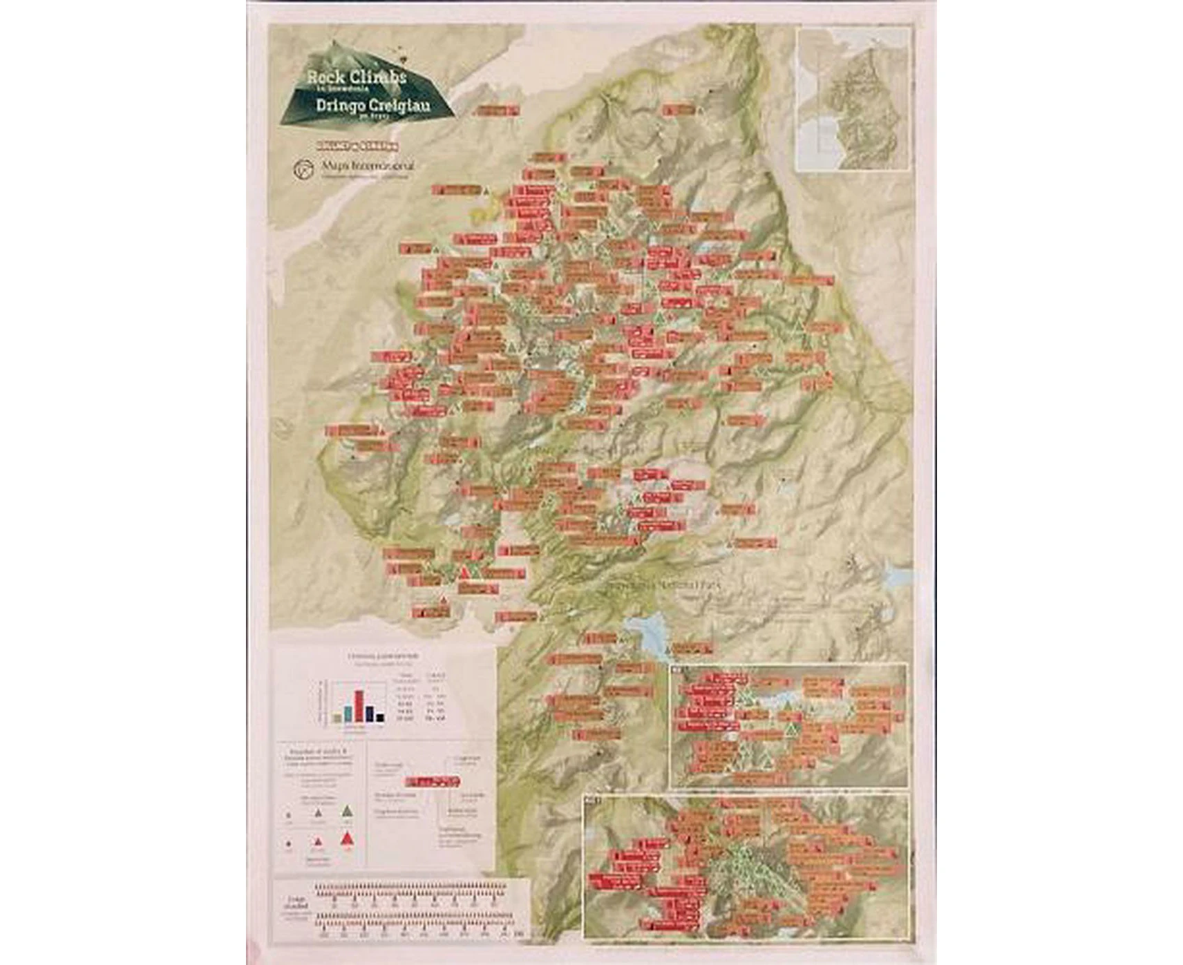 Snowdonia Rock Climbs Collect & Scratch Print