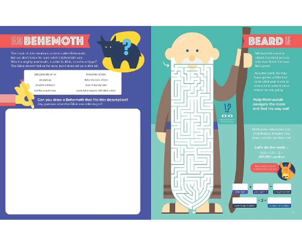 Bible Infographics for Kids Activity Book