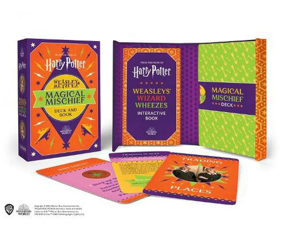 Harry Potter Weasley & Weasley Magical Mischief Deck and Book