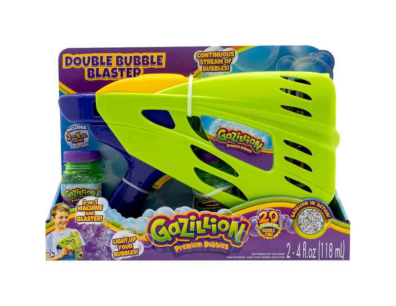 Gazillion Premium Bubbles Double Bubble Blaster