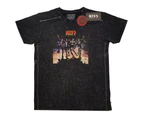 KISS Snow Wash T-Shirt: Destroyer - Black