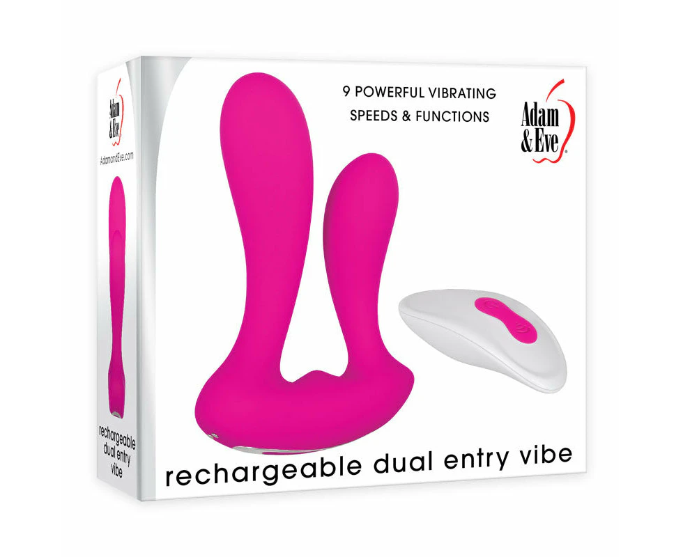 Adam & Eve Rechargeable Dual Entry Vibe-(e504 6200) - E504 6200