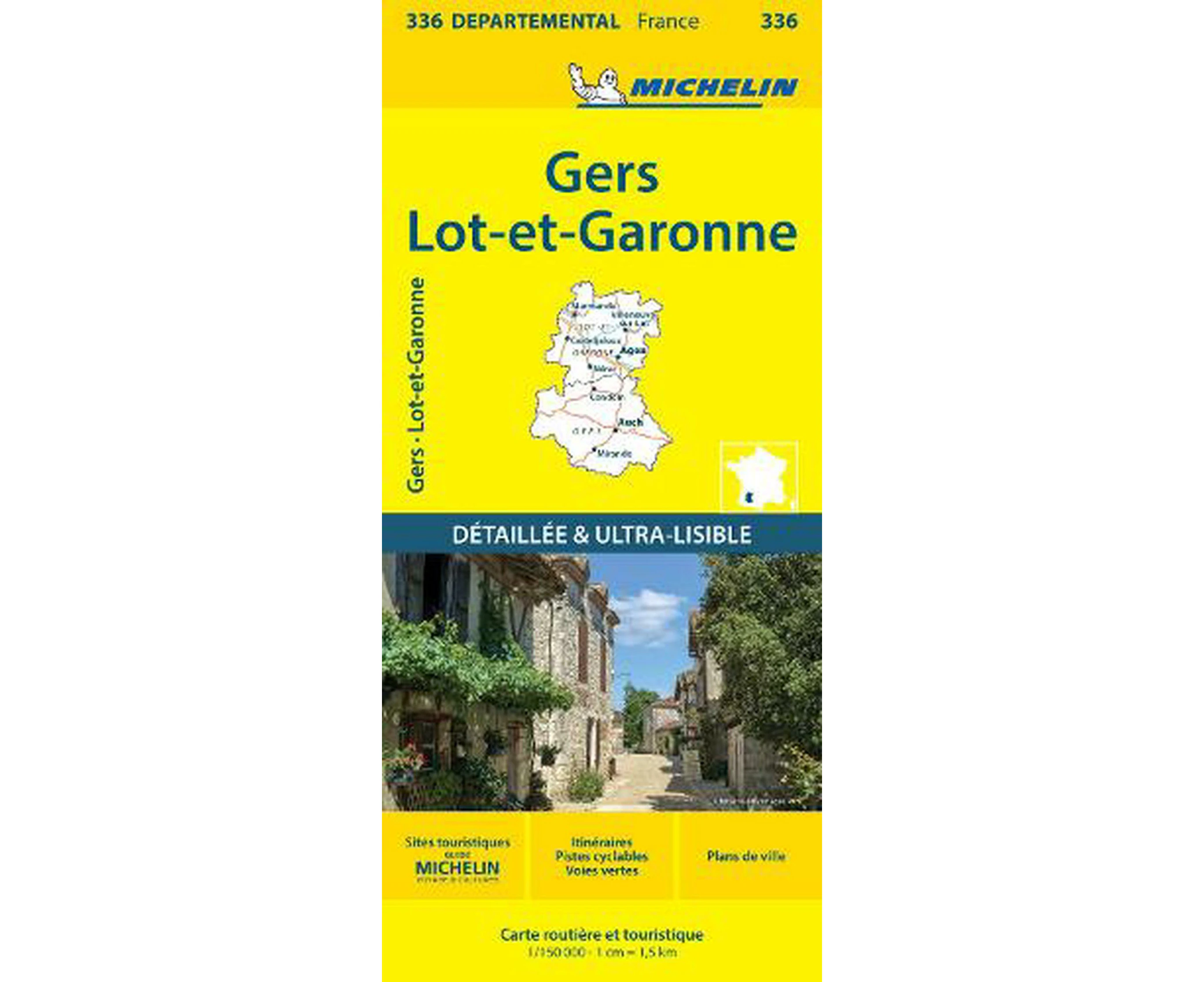 Gers Lot-et-Garonne - Michelin Local Map 336