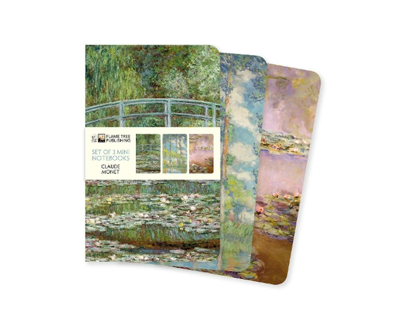 Claude Monet Set of 3 Mini Notebooks