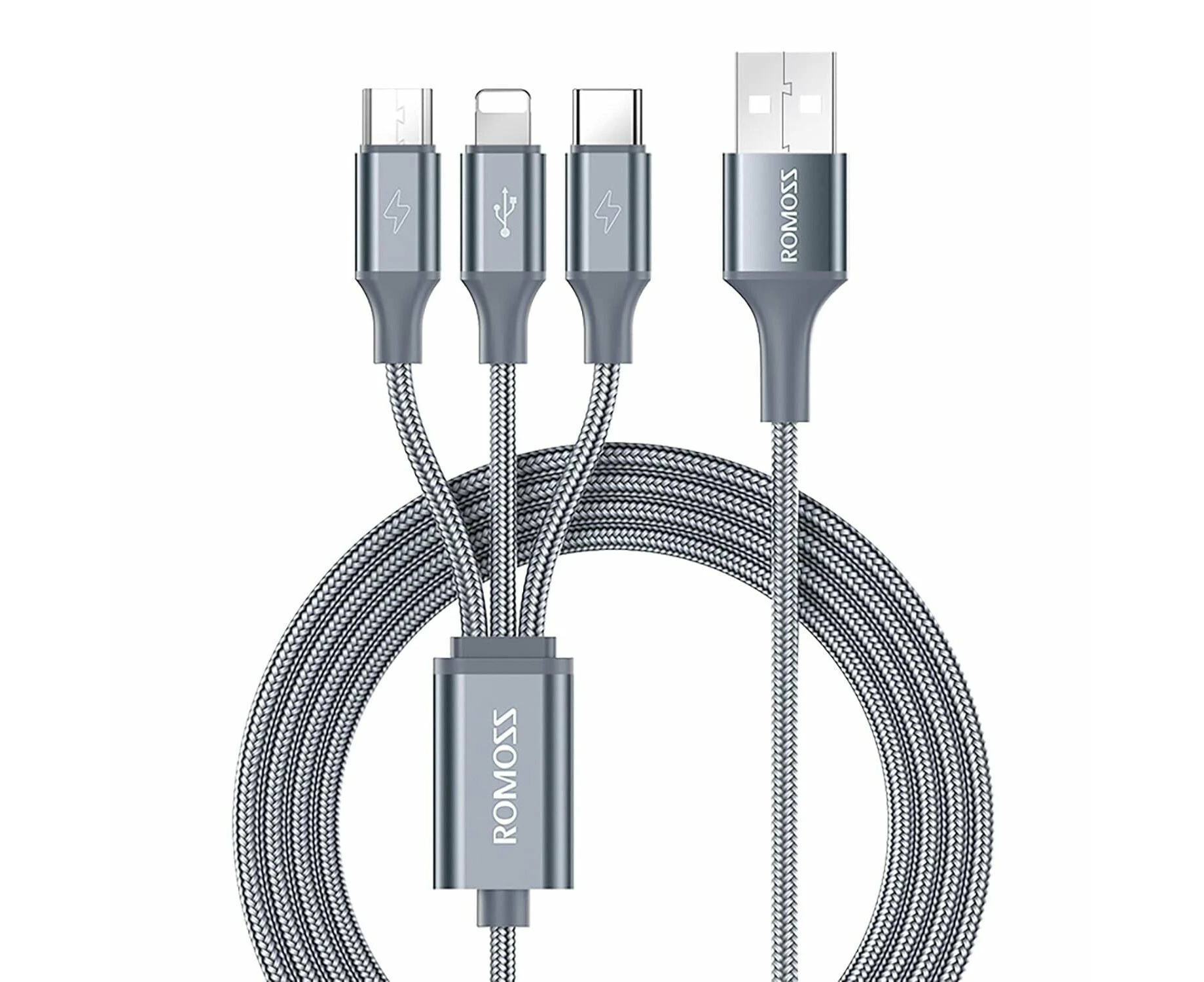 3 in 1 Multi Charging Cable, 3.3Ft/1M Universal USB C Cable Fast Charging Cord