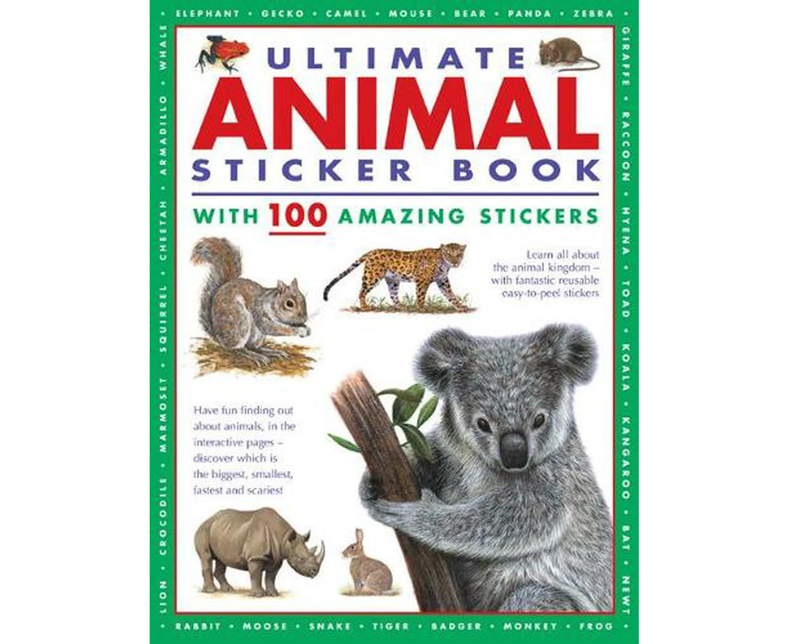 Ultimate Animal Sticker Book with 100 amazing stickers