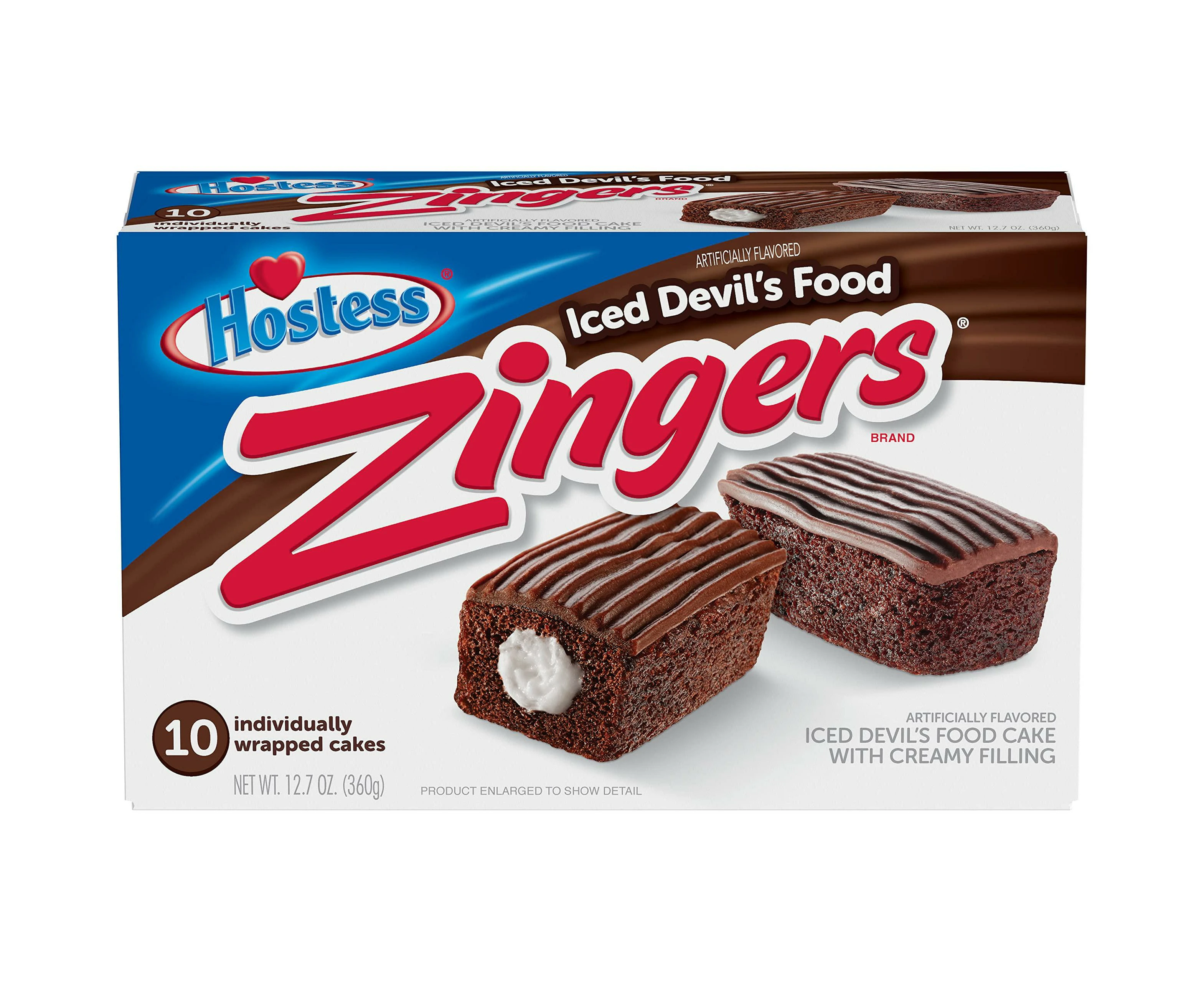 Hostess Chocolate Zingers 10 Pack 360g