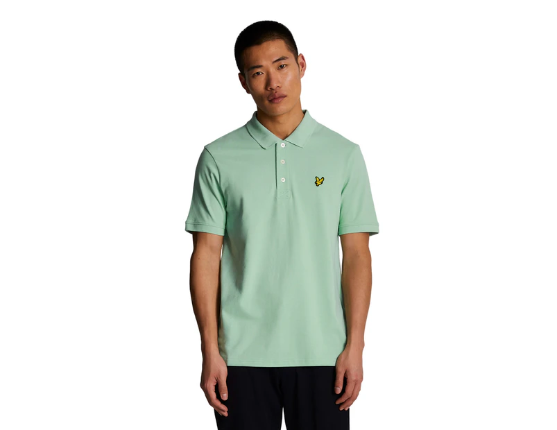 Lyle & Scott Mens Plain Polo Shirt (Turquoise Shadow) - LS114