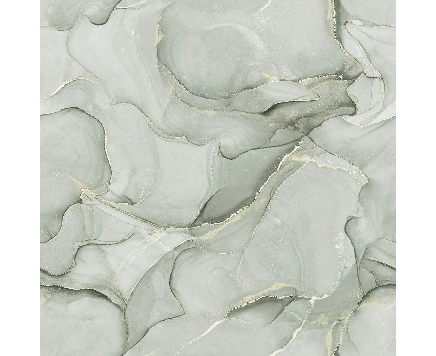 Muriva Elysian Marble Wallpaper (Green/Gold) - AG3573