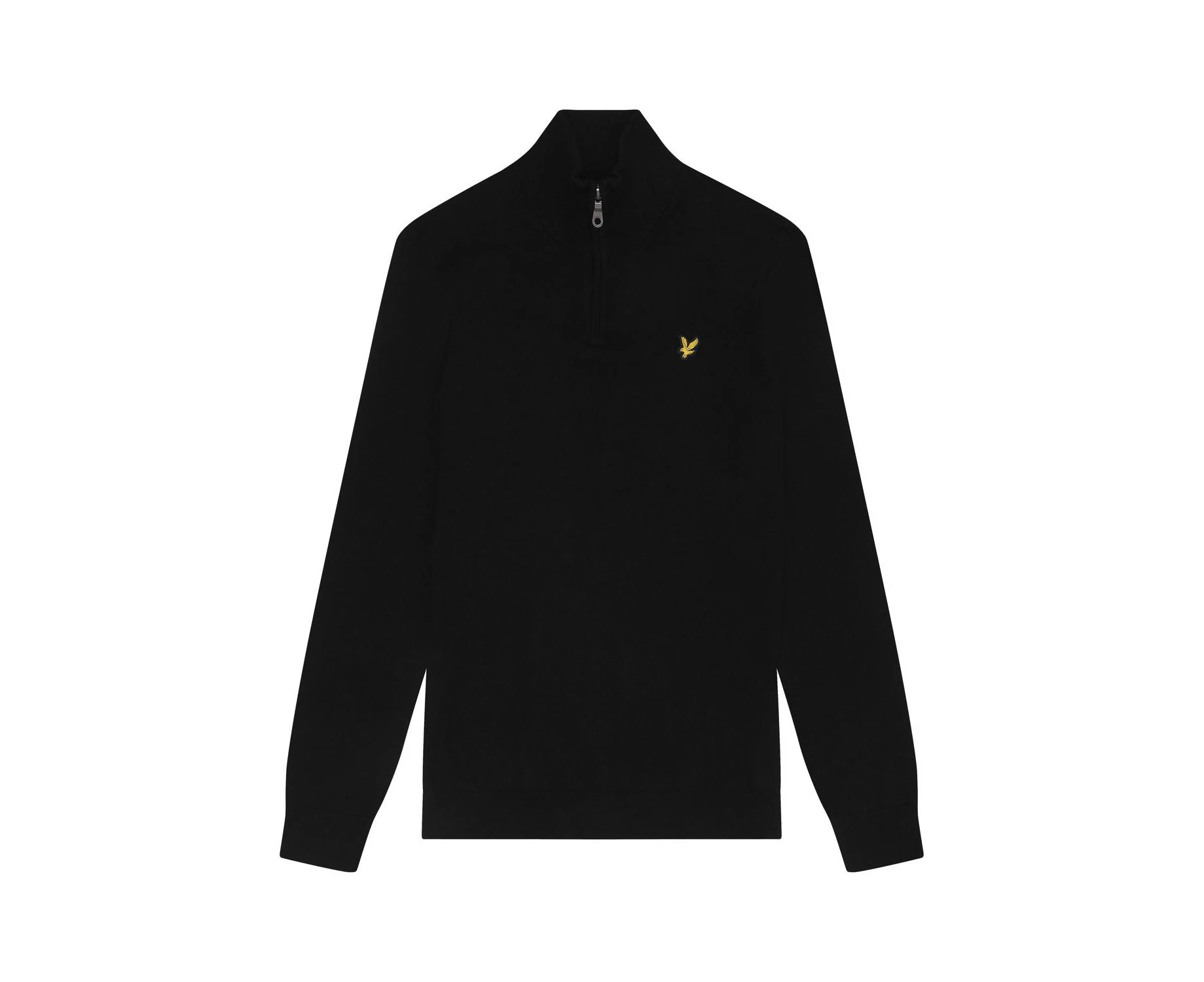 Lyle & Scott Mens Cotton Merino Jumper (Jet Black) - LS316