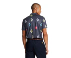 Lyle & Scott Mens Diamond Polo Shirt (Dark Navy) - LS431