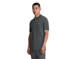 Lyle & Scott Mens Plain Polo Shirt (Gunmetal) - LS114